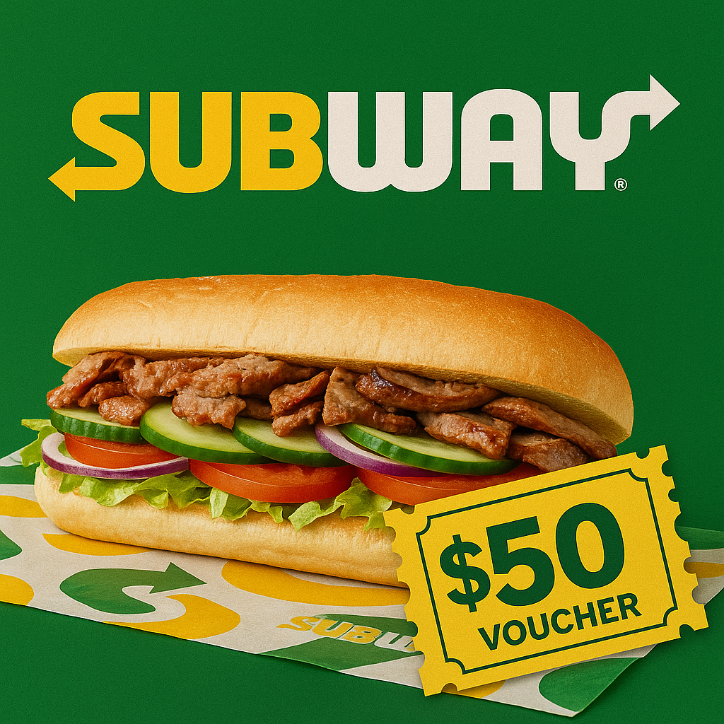 Unbeatable Deal: Enjoy $50 Worth of Subway for Just $2.50!